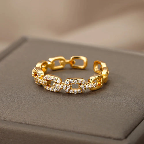 Bague Luna en Acier Inoxydable résistant à l'eau