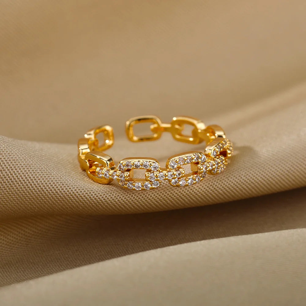 Bague Luna en Acier Inoxydable résistant à l'eau