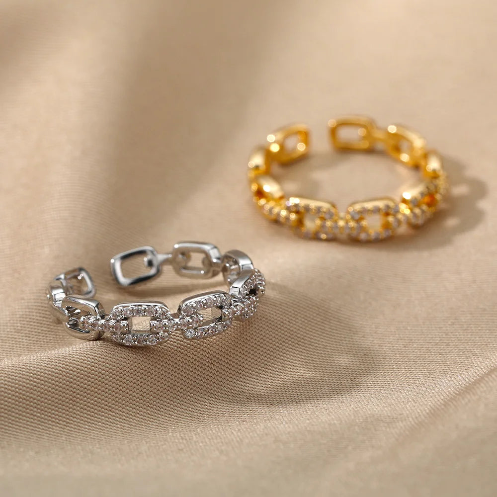 Bague Luna en Acier Inoxydable résistant à l'eau