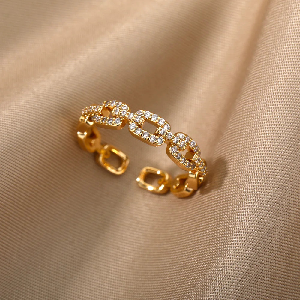 Bague Luna en Acier Inoxydable résistant à l'eau