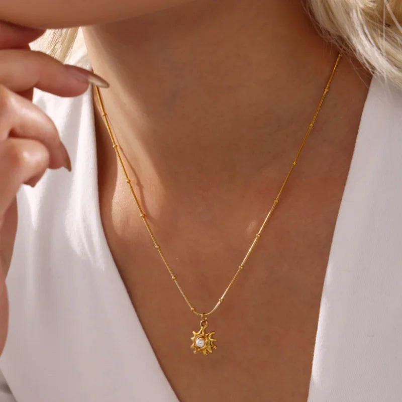 Collier Soleil Doré