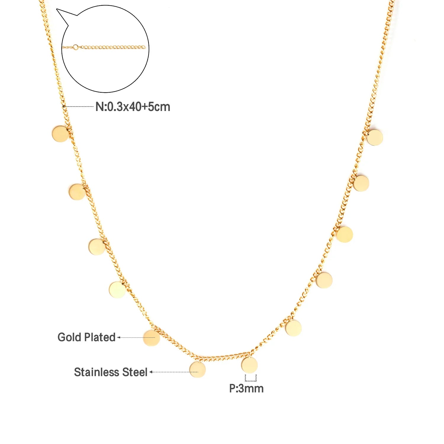 Chaine Diamant en Acier Inoxydable