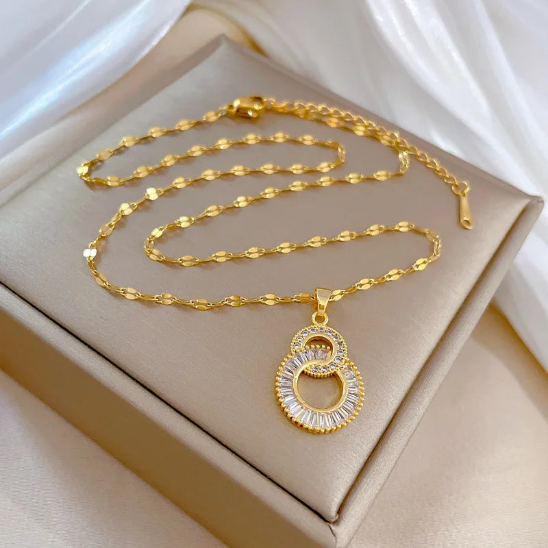 Collier coeur, papillon