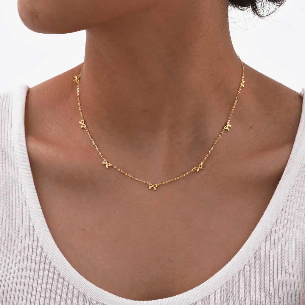 Collier Papillon Doré