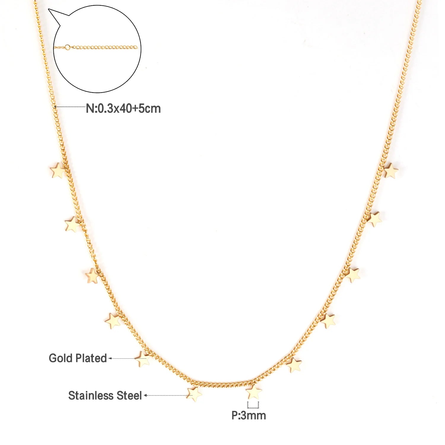 Chaine Diamant en Acier Inoxydable