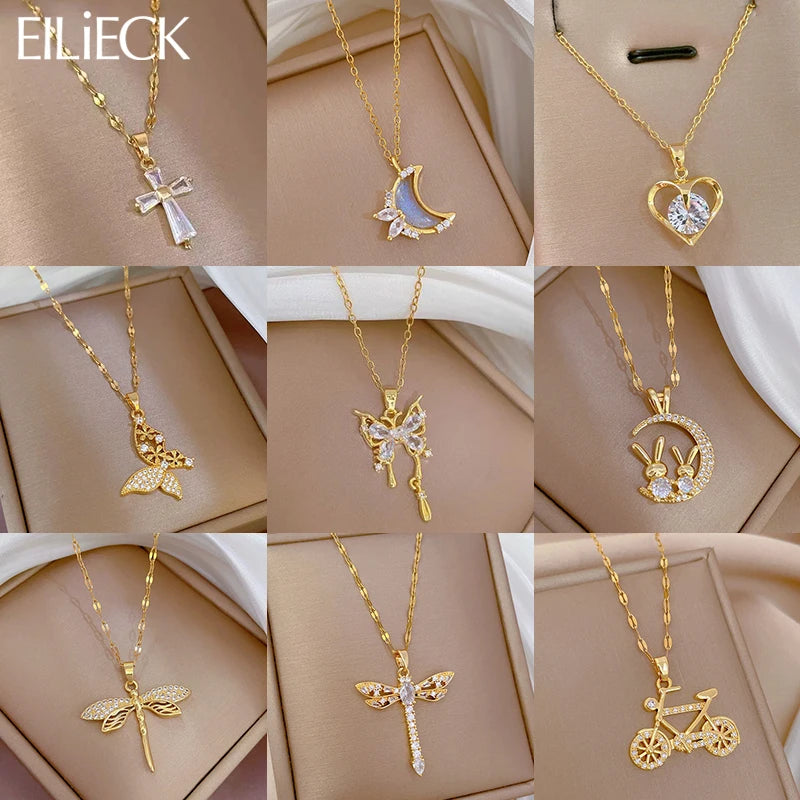 Chaine magnifique jaune d'or