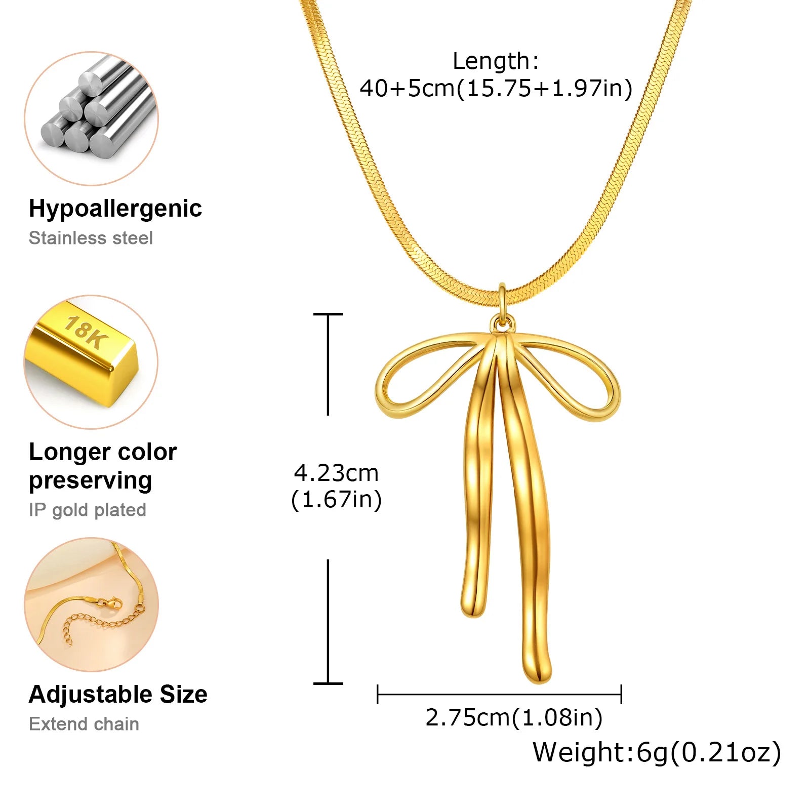 Collier Papillon Doré