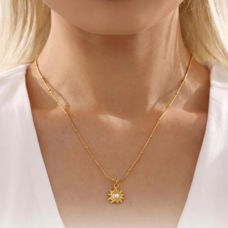 Collier Soleil Doré