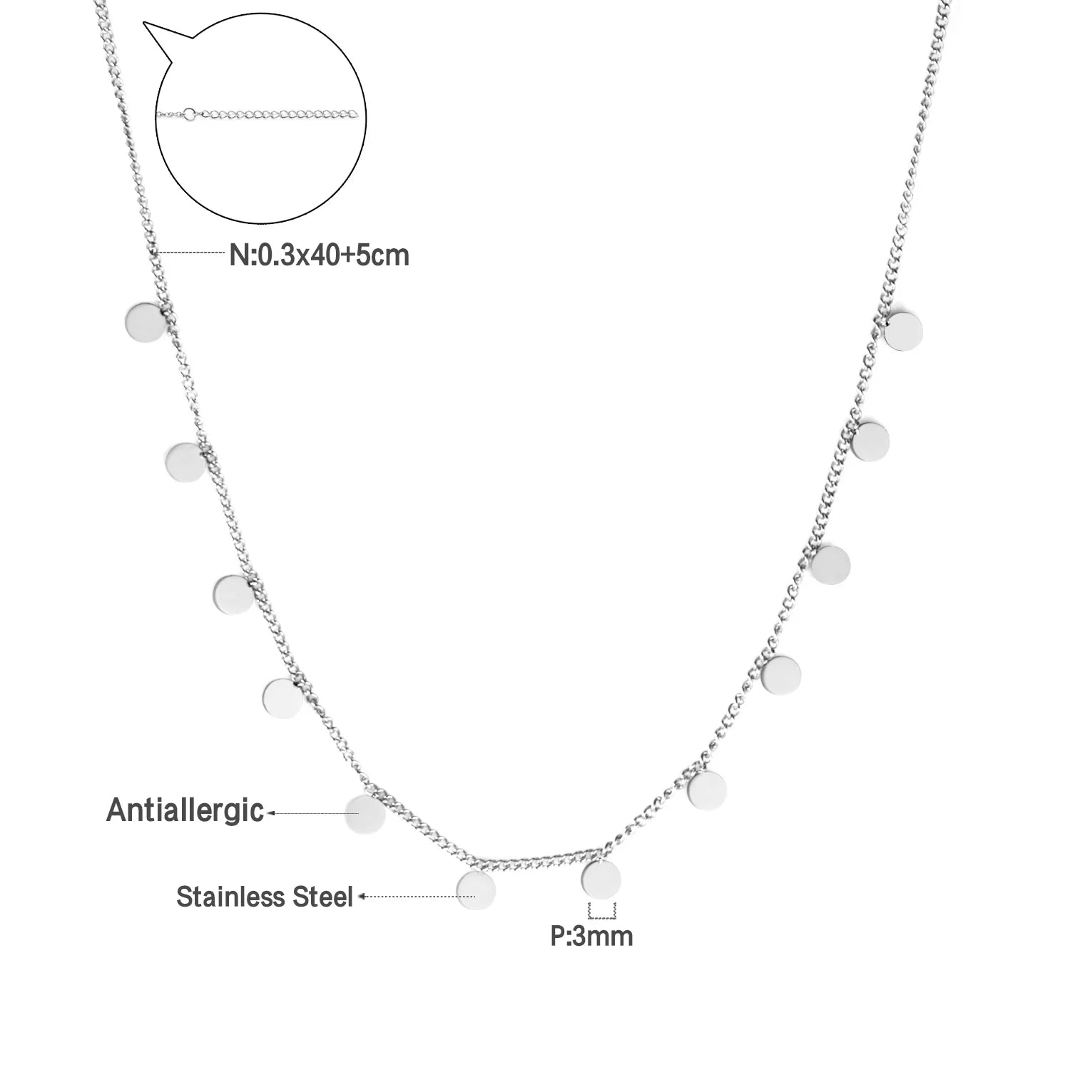 Chaine Diamant en Acier Inoxydable