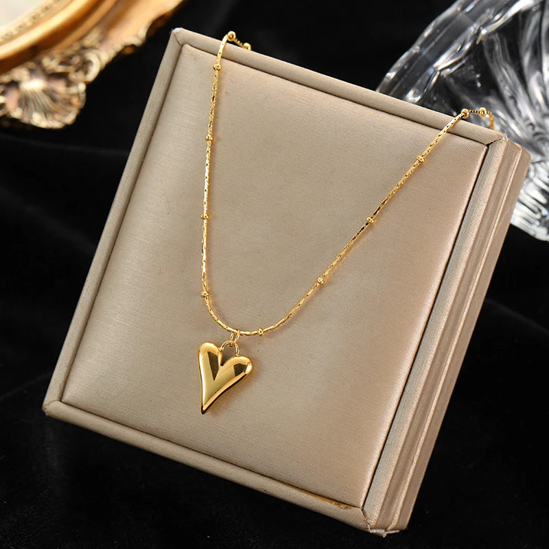 Collier coeur d'or