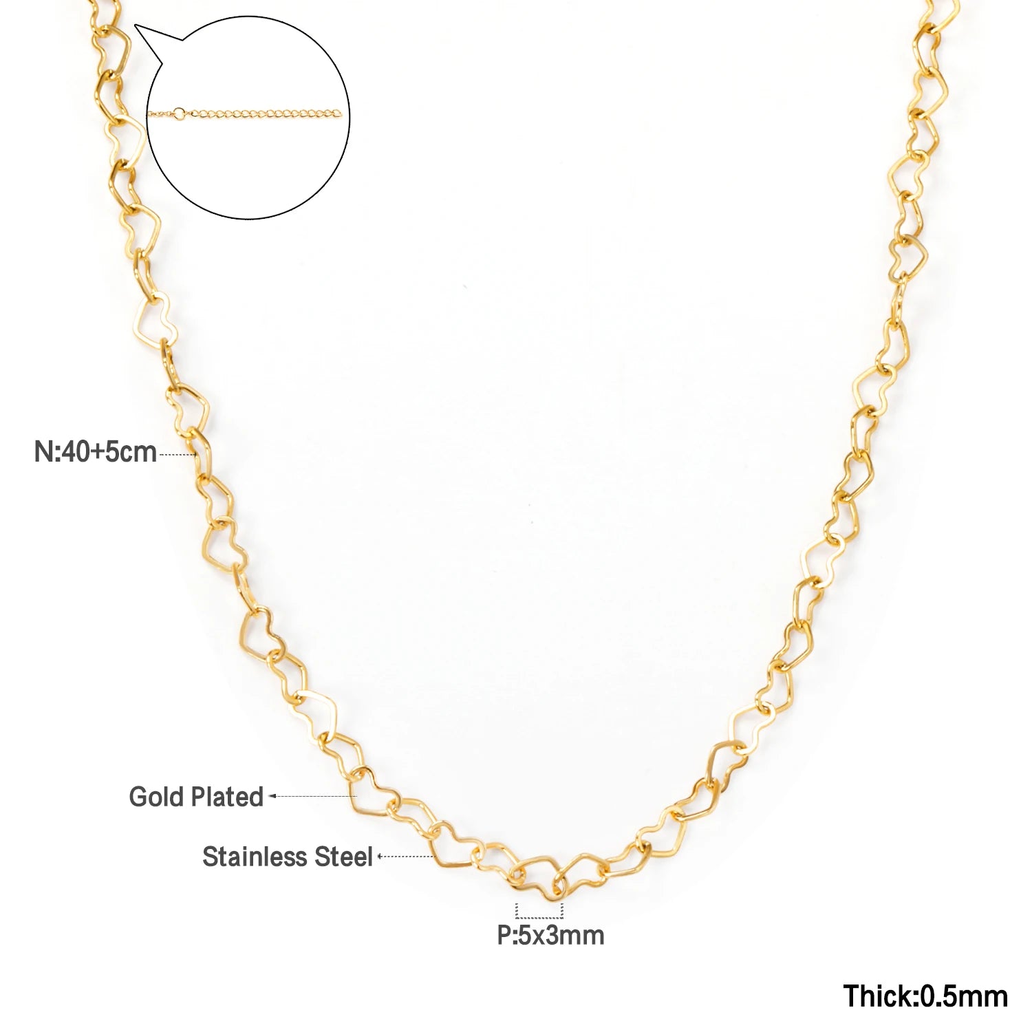 Chaine Diamant en Acier Inoxydable