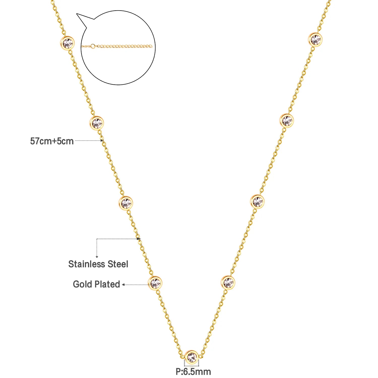 Chaine Diamant en Acier Inoxydable