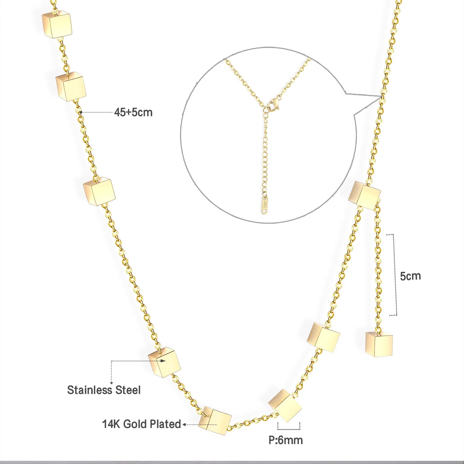 Chaine Diamant en Acier Inoxydable
