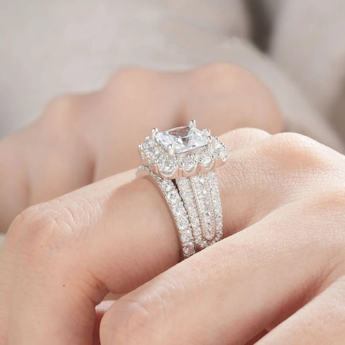 Bague Résistant à l'eau en acier inoxydable grise argent