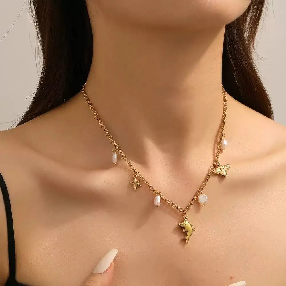 Collier coeur d'or