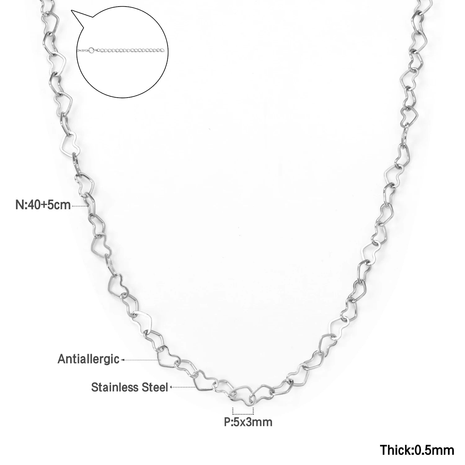 Chaine Diamant en Acier Inoxydable
