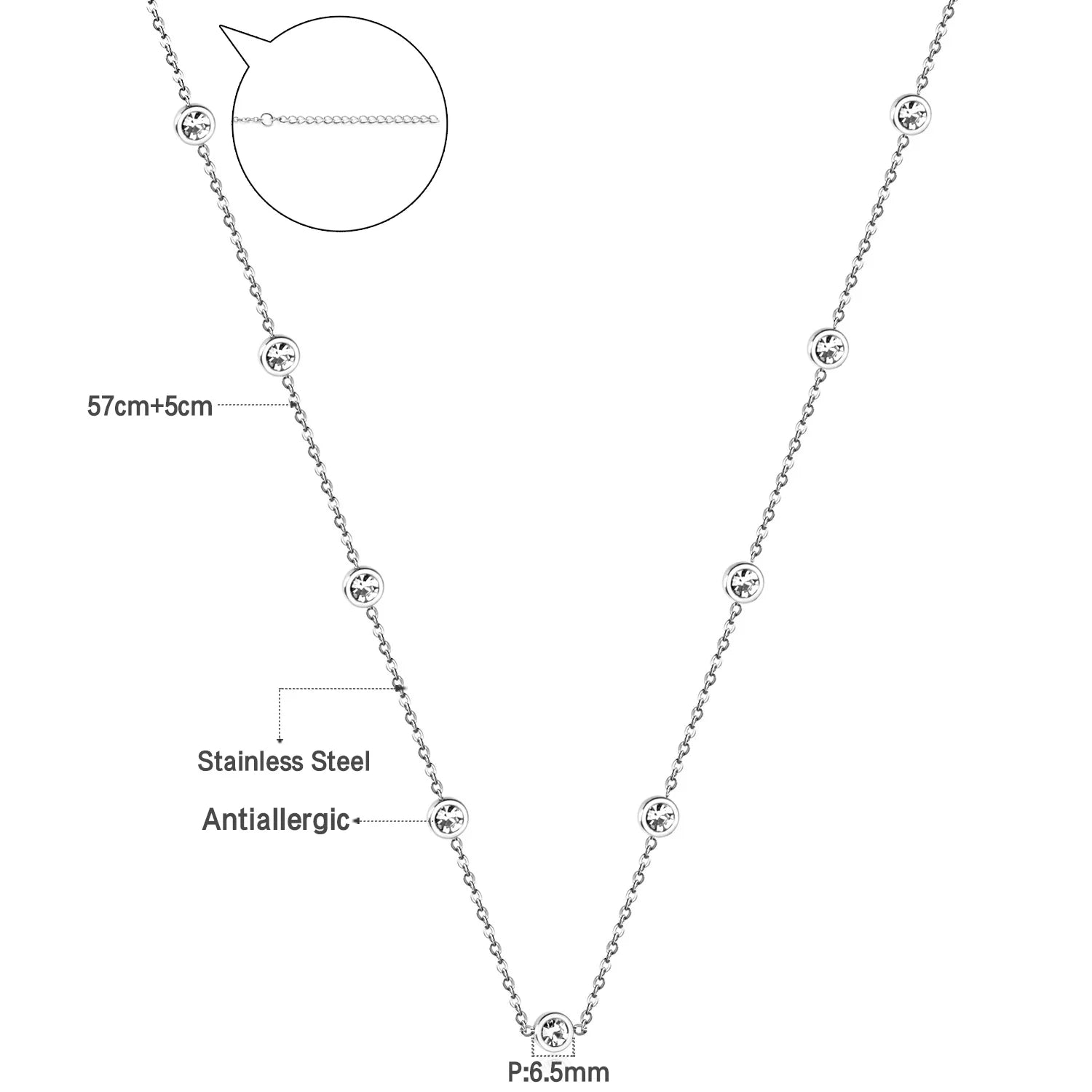 Chaine Diamant en Acier Inoxydable