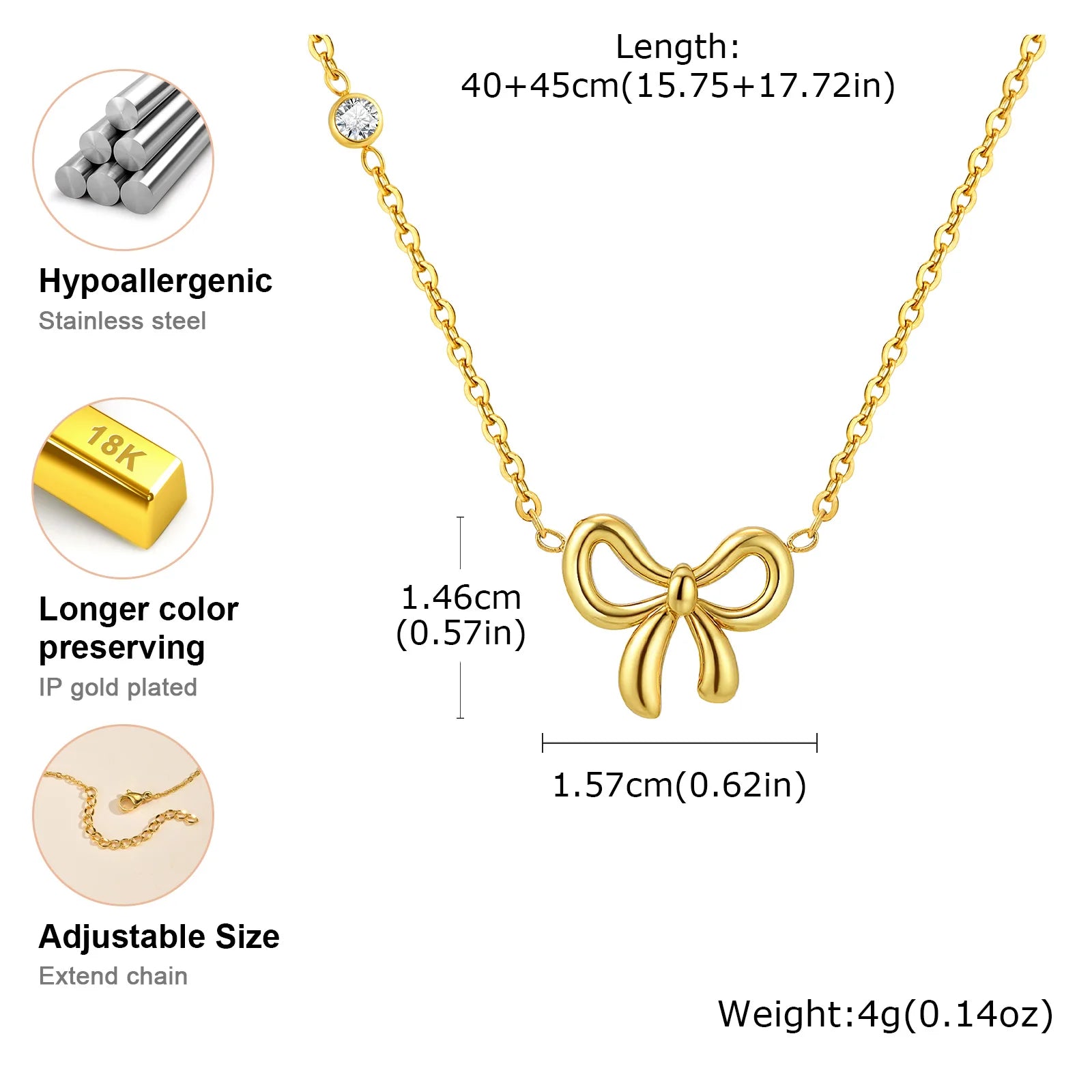 Collier Papillon Doré