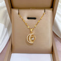 Collier coeur, papillon