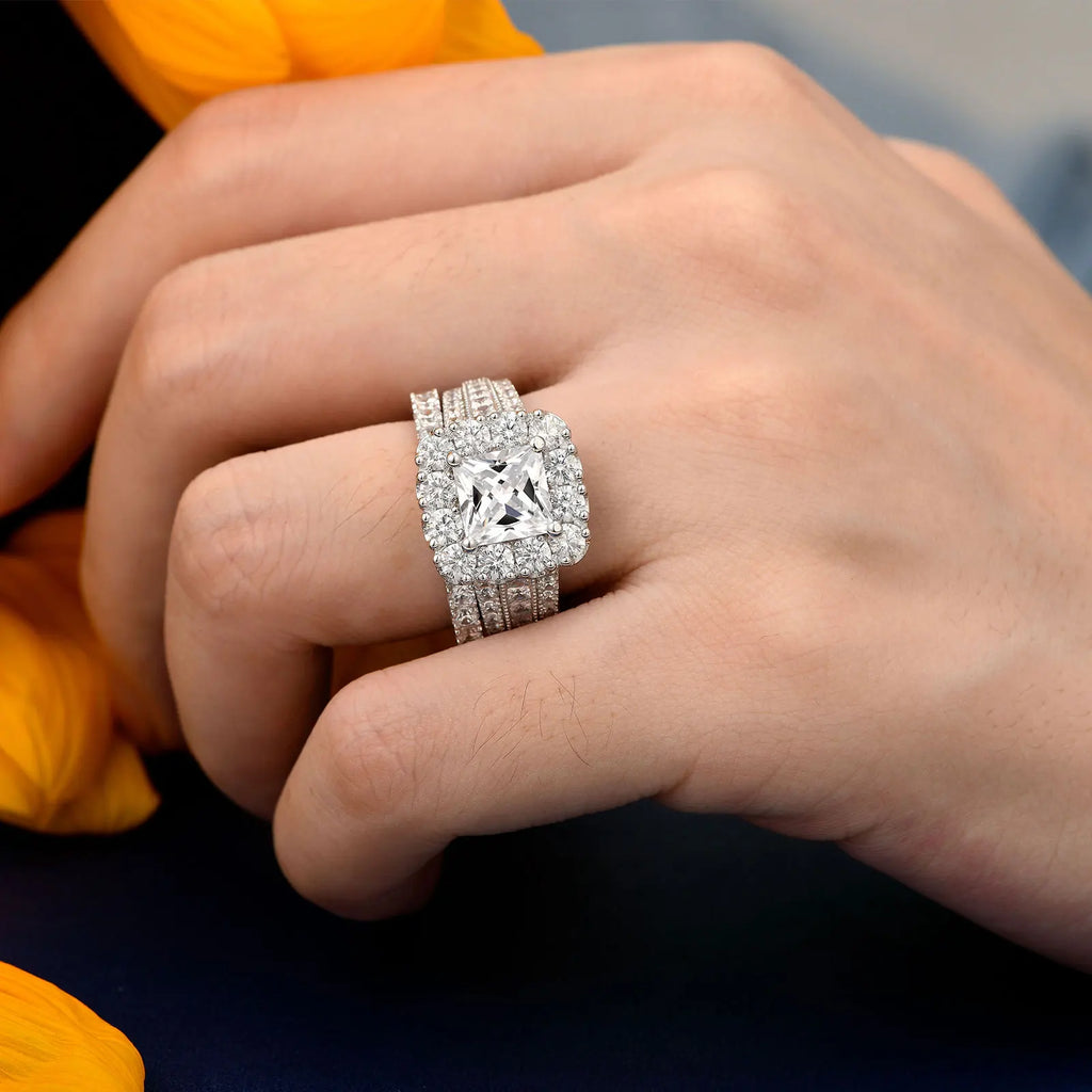 Bague Résistant à l'eau en acier inoxydable grise argent