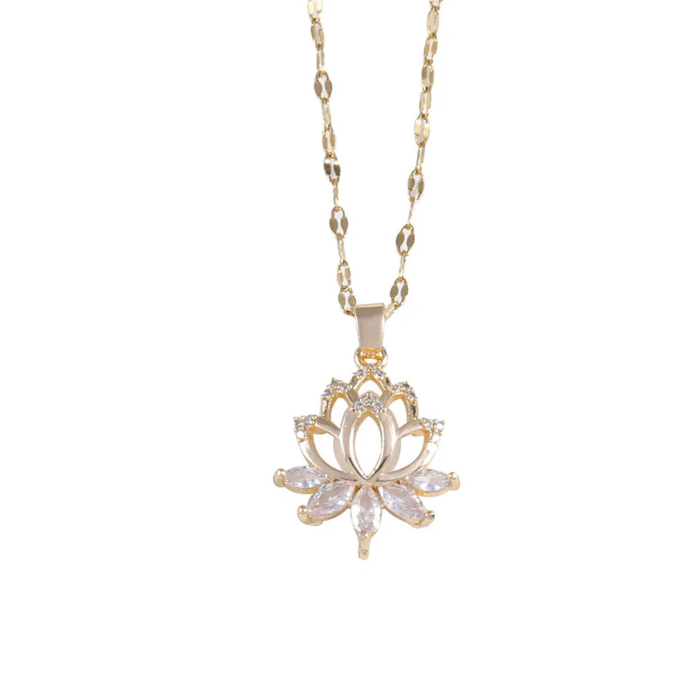 Collier Lotus Élégance
