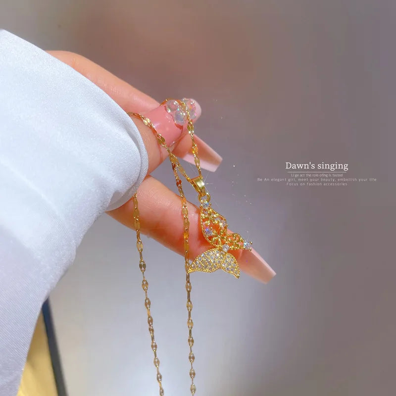 Chaine magnifique jaune d'or