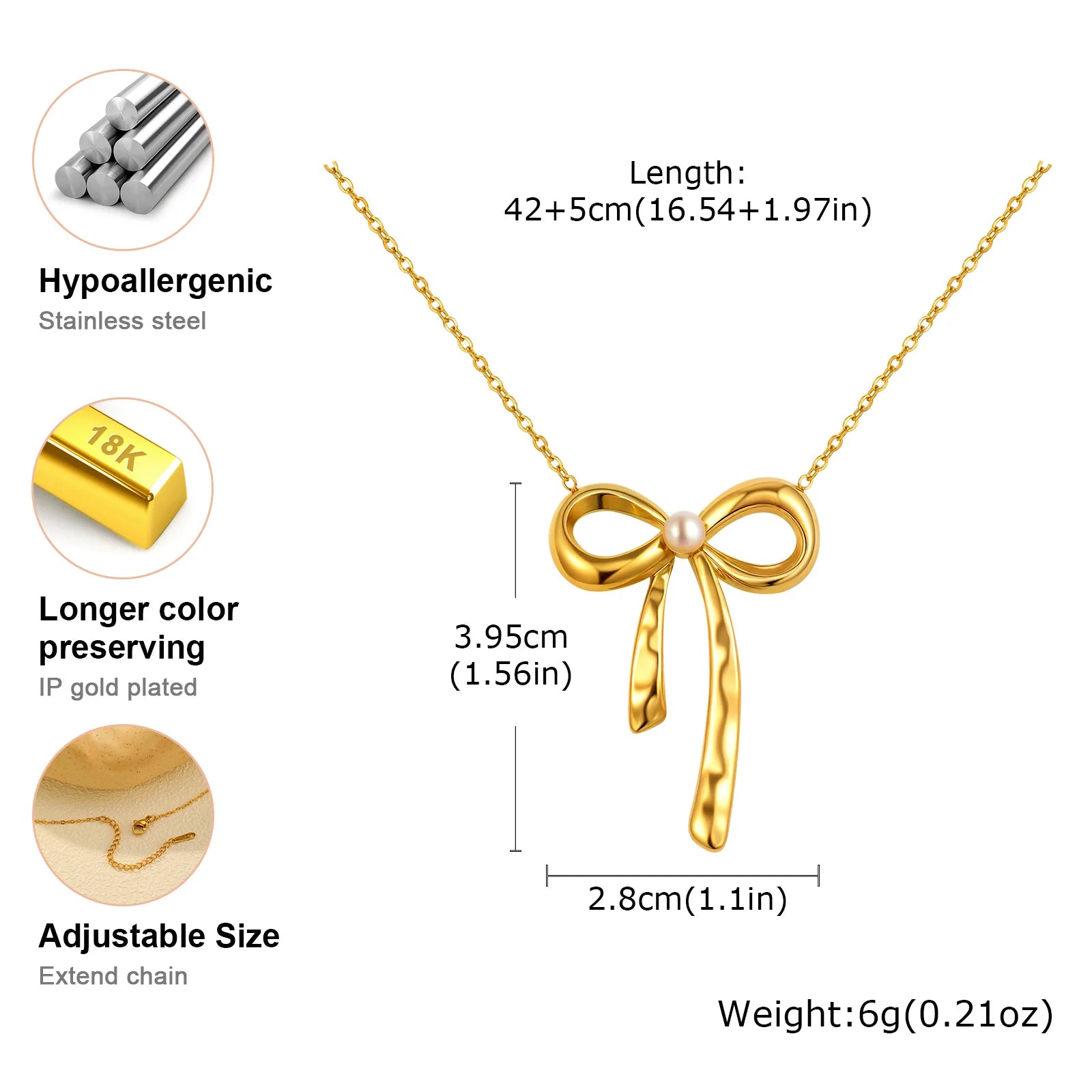Collier Papillon Doré