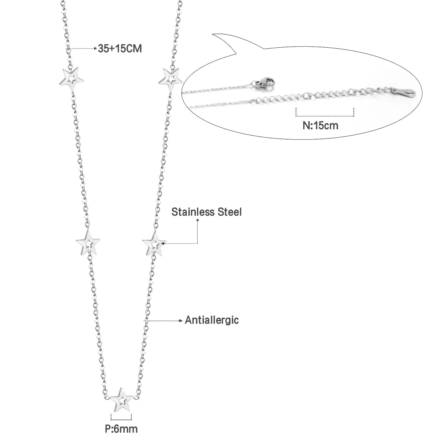 Chaine Diamant en Acier Inoxydable