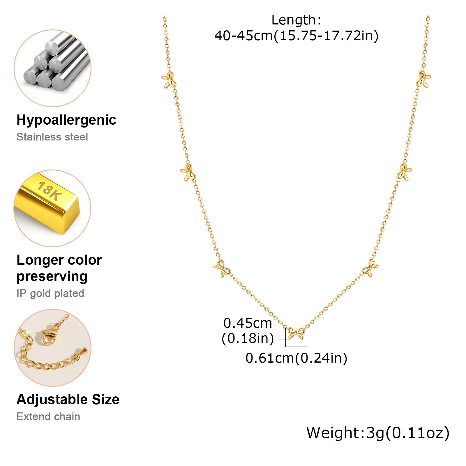 Collier Papillon Doré